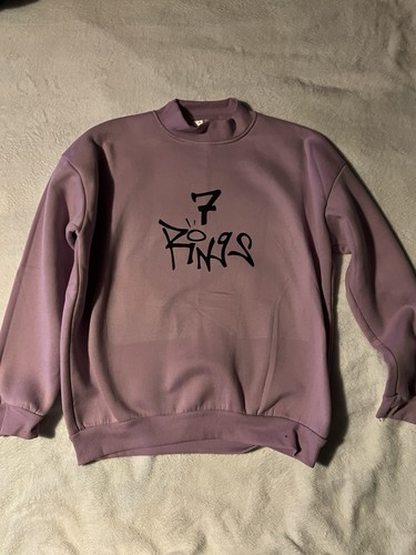 Felpa viola ariana grande - felpa, 7