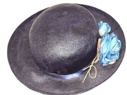 Cappello cerimonia blu con - cerimonia,