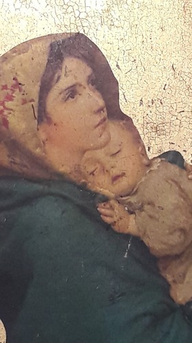Antica icona legno arte - antica,