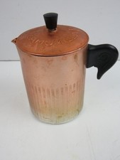 vecchio pentolino in alluminio per fare la CAMOMILLA RAPID made in Italy vintage