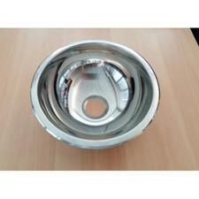 Lavello Lavandino Semisferico In Acciaio Inox 265X295X120