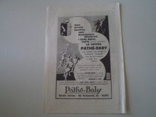 advertising Pubblicità 1927 CAMERA PATHE' BABY