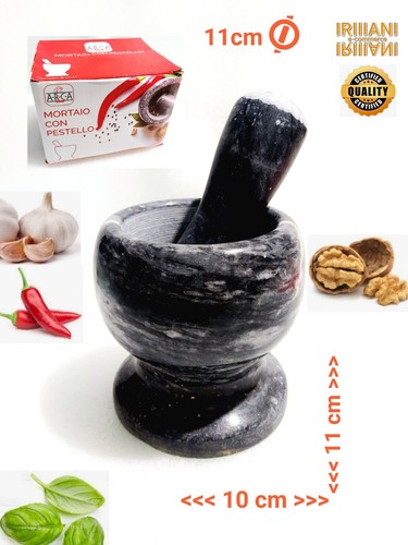 Mortaio pestello marmo 11 - in,