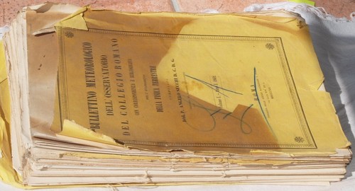 Bollettino meteorologico 1862 - bollettino,