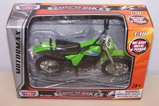 MOTORE MAX - SUPER BIKE - 1/18 Verde DIRT BIKE KAWASAKI KX n. 76201
