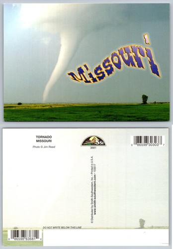 Cartolina tornado missouri - tornado,