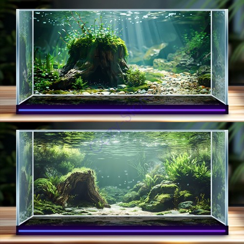 Adesivi sfondo acquario grande - adesivi,