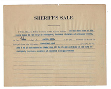 1934 Vendita Sceriffo