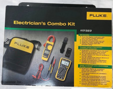 Fluke 117/323 Elettricisti Kit Combo Multimetro Digitale Misuratore a Pinza True RMS