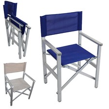 SEDIA DA REGISTA POLTRONA LEGGERA PIEGHEVOLE ALLUMINIO VARI COLORI MOD.SIENA