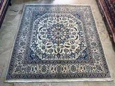 Tappeto Nain (Persia) Quadrato Avorio Misura 2.00m X 2.00m Circa
