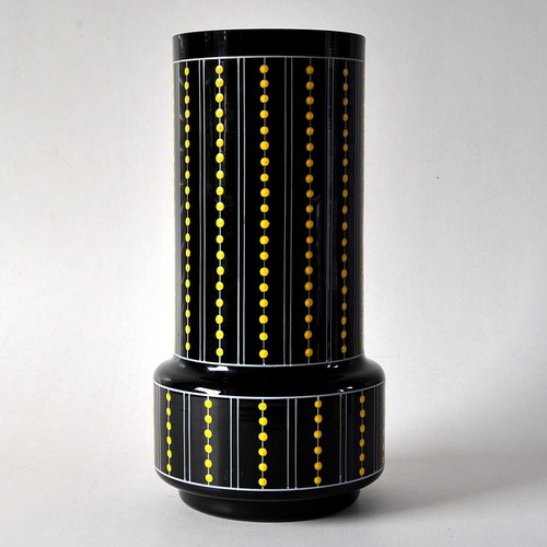 Vaso vetro nero - vaso,