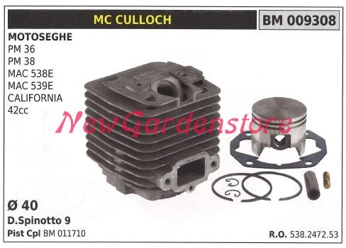 Cilindro pistone segmenti - , mc
