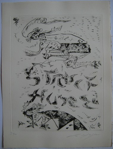Masson andre gravure signe - andre,