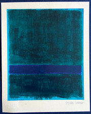 Mark Rothko Litografia COA originale numerata a mano firmata certificata 180