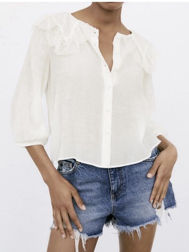 Zara camicia combinata pizzo - combinata,
