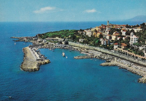 Cartolina bordighera porto - bordighera,