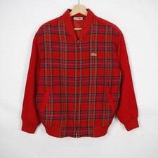 Lacoste Red Tartan Jacket Size