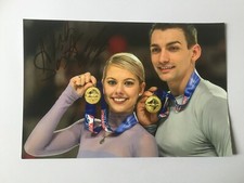 Autogramme CHRIS KNIERIM & ALEXA SCIMECA (USA)-Olympia 3. 2018-orig. signiert-3