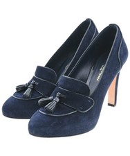 GIANVITO ROSSI decolte donna taglia 38 camoscio navy