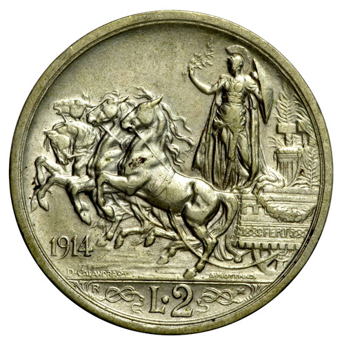 Italia regno lire 1914 - 2,