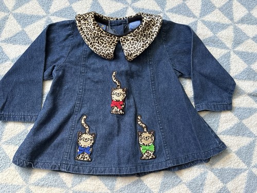 Vestito line denim blu 18m - denim,