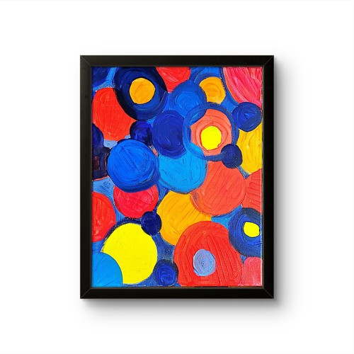 Quadro acrilico arte moderna