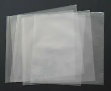 5 BUSTINE BUSTE LUSSO CUSTODIE COPERTINA PVC TRASPARENTE X DISCO DISCHI 33 GIRI