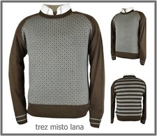 maglione lana da uomo maglia invernale pullover fantasia maglioni cardigan l xl