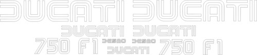 Ducati 750 replica decals - 750,