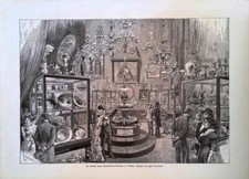 Stampa del 1881 vetrine - 1881,
