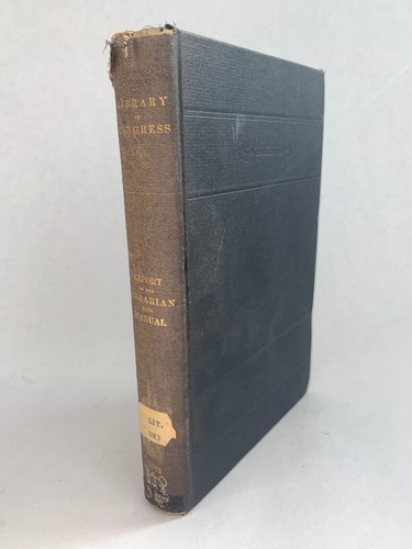 1901 report the librarian - 1901, of