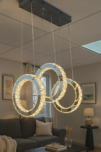 Lampadario led cristallo