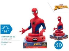 Disney SPIDERMAN Luce Notturna 3D Pienamente Portatile LED Comodino Bambini