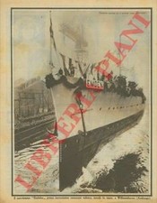 - Il nuovissimo "Embden" primo incrociatore corazzato tedesco, scende in mare,