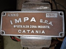 vecchia targa insegna VAGONE