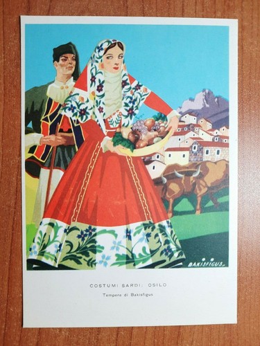 2770 cartolina costumi sardi - 2770,
