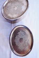 SVUOTA TASCHE SCATOLA CON COPERCHIO SHEFFIELD ARGENTO INGLESE