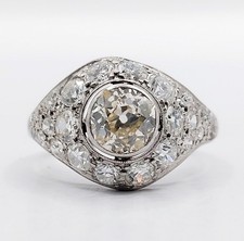 Anello a cupola art deco