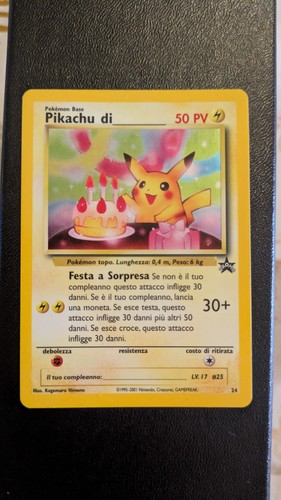 Pikachu compleanno holo - compleanno,