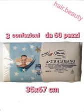 RO.IAL 3 X Asciugamano Monouso Carta a Secco Goffrata Estetista Parrucchiere 