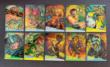 Fleer Ultra Spider-Man 1995 - Clear Chrome - Set completo (10 carte) - Pulito!