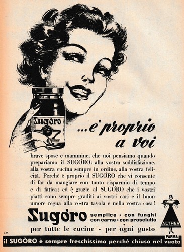 Pubblicita 1950 sugoro althea - pubblicita',