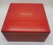 Zenith maxi wooden laquered red watch box for any models chronomaster elite etc