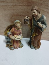 Presepe natività in resina dipinta - Altezza 12 cm