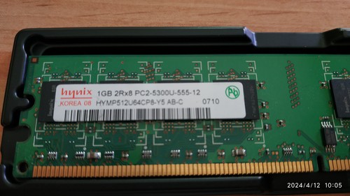 Memoria ram 1x1gb ddr2 hynix - 1x1gb,
