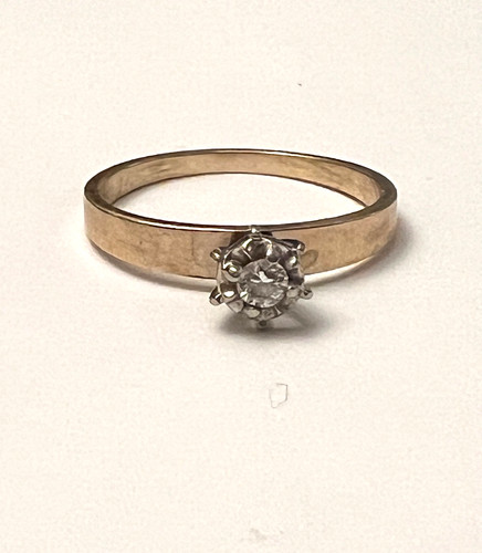 Anello solitario vintage anni