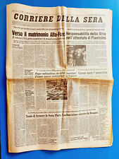CORRIERE DELLA SERA 22 MAGGIO 1986 CHERNOBYL - MATRIMONIO ALFA ROMEO-FORD