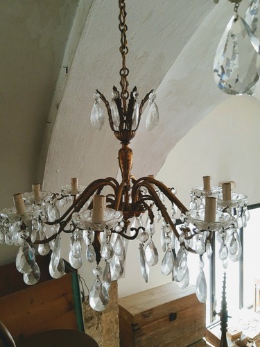 Due lampadari ottone - due, vintage