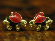8kt 333 Yellow Gold Ladybug